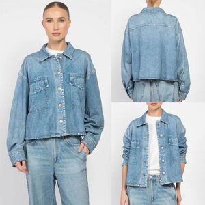 rag & bone Blue Miramar Jaiden Jacket Size Small  $395